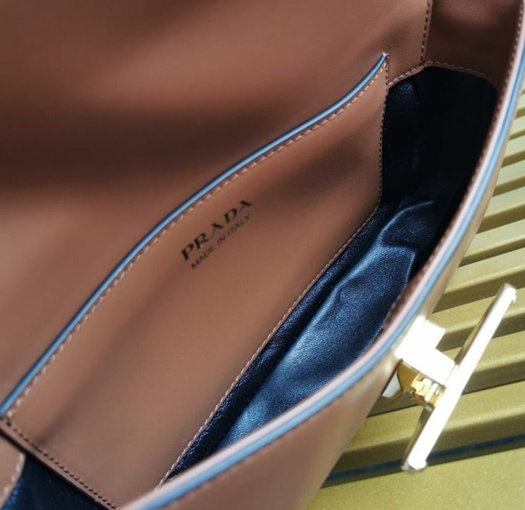 PRADA - Pattina Leather Crossbody