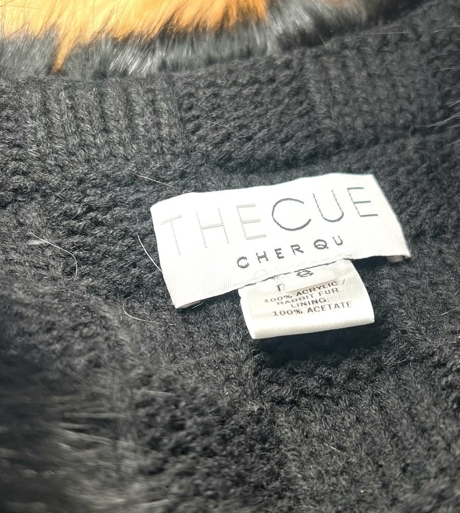 THECUE CHERQU - Plush Faux Fur Open-Front