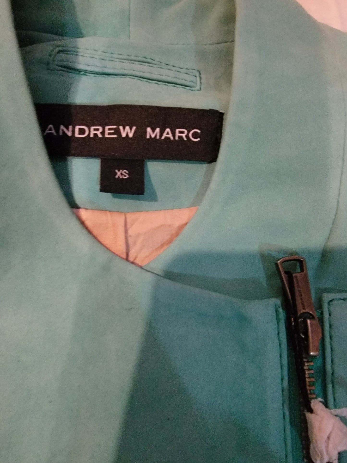 ANDREW MARC - Slim Fit Leather Jacket
