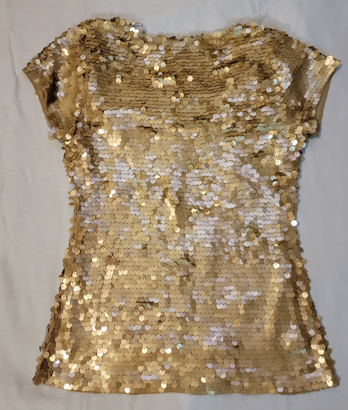 INC INTERNATIONAL - Concepts Gold Sequined Top