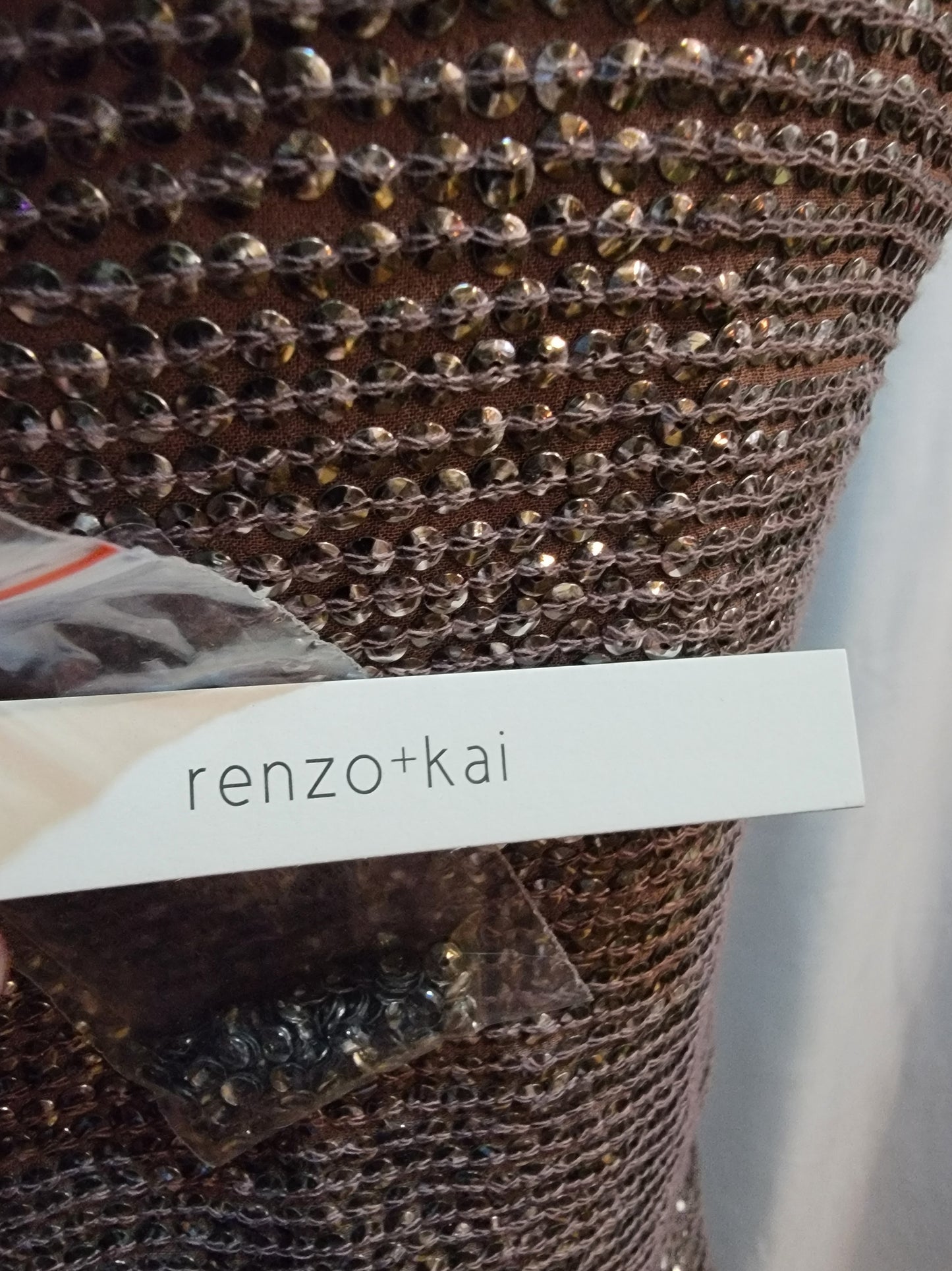 RENZO+KAI - Hook & Eye Sequin Top