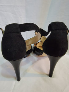 J. Renee - Leather and Suede Strap Pumps