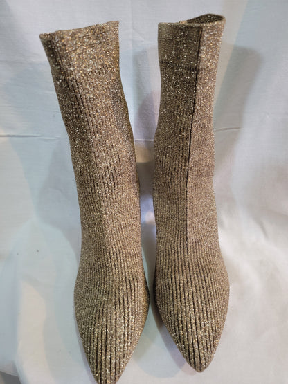 VINCE CAMUTO - Pull On Sock Boots Roreeta Bronze Glity