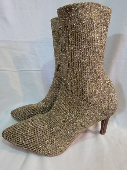VINCE CAMUTO - Pull On Sock Boots Roreeta Bronze Glity