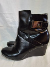 Load image into Gallery viewer, CALVIN KLEIN - Wedge Heel Brown Ankle Boots