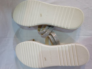 VINCE CAMUTO - White Genuine Leather Strappy Espradille Sandals